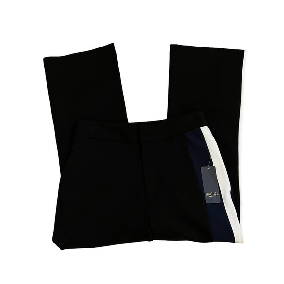 RACHEL Rachel Roy NWT Side Stripe Cropped High Rise Dress Pants Black Size 2 - Picture 5 of 13